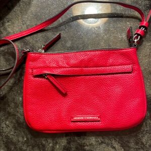 Armani Exchange Red Crossbody Bag